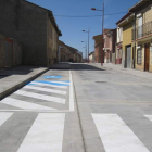 Estado de la calle San Pedro tras la nueva ordenación que anula el doble sentido.
