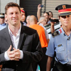 Messi llega al juzgado de Gavà para declarar, en septiembre del 2013.