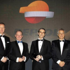 Los responsables de Repsol durante una entrega de premios, en diciembre del 2017.