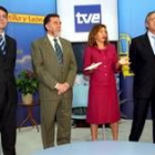 Miguel Alejo, Celsa Villanueva en el centro y Manuel Lombao