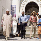 Imagen del rodaje del último capítulo de la serie ‘Cuéntame’ en Marruecos.