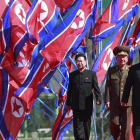 Kim Jong-un, este jueves en un acto oficial en Pionyang.