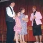Un momento de la representación teatral en Pinilla