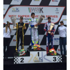 Vidales, en el tercer peldaño del podio tras una brillante carrera. DL
