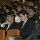 Algunos de los alumnos que participaron en el acto académico con el que concluyó el curso