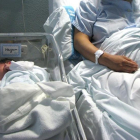 Imagen del primer bebé recién nacido en el año en Tarragona.