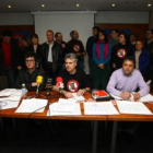Los miembros de Bierzo Aire Limpio, el pasado sábado.