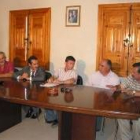 Llorente, Alonso, Carracedo, Rubio y García durante la rueda de prensa