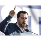 Matteo Salvini, ministro del Interior, habla durante un acto político en la piazza del Popolo, en Roma, el pasado 8 de diciembre