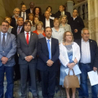 La corporación provincial, junto a las autoridades