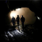 Trabajadores de una mina cerca de Pretoria, Sudáfrica.