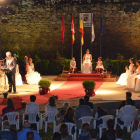 Imagen del pregón y de la coronación de la reina y las damas de las fiestas de Valencia. MEDINA