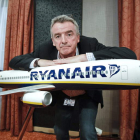 Michael O’Leary, durante la rueda de prensa en Madrid.