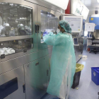 Laboratorio del Instuto Catalán de Oncologia, en el hospital Duran i Reynals.