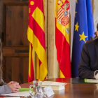 El presidente de la Generalitat valenciana, Ximo Puig, y la vicepresidenta Mónica Oltra.