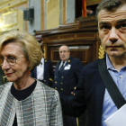 Rosa Díez y Toni Cantó a su llegada al Congreso de los Diputados.