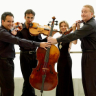 Antonio Cárdenas, Iván Martín, Anne Marie North y John Stokes, integrantes del Cuarteto Bretón.