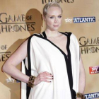 Gwendoline Christie, que interpreta a Brienne, en la presentación de la quinta temporada de 'Juego de tronos' en Londres.