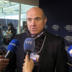 El ministro de Economía, Luis de Guindos, en el foro de Davos.