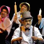 Los integrantes de la compañía Golden Apple Quartet, que hoy actúan en el Auditorio Ciudad de León