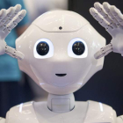Detalle de ‘Gardelito’, un robot con inteligencia cognitiva.