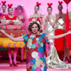 Fotografía de archivo, tomada el 17/02/2017 en la Mercedes-Benz Fashion Week Madrid, de la diseñadora Ágatha Ruiz de la Prada que ha sido galardonada hoy con el Premio Nacional de Diseño de Moda 2017