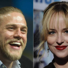 Los actores Charlie Hunnam y Dakota Jonhnson.