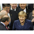 La canciller alemana, Angela Merkel, logró hoy un contundente respaldo en el Bundestag para acudir a Bruselas.