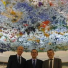Javier Garrigues, el máximo representante de la ONU en Europa, Sergei Ordzhonikidze, y Martínez.