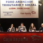 Un momento del desarrollo de la cuarta jornada del Foro Aranzadi de Caja España