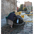 La población recogía agua, cuando funcionaba.