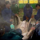 La asociación Las Rapinas sacrificó ayer dos cerdos en su afán por recuperar la tradición de la mata