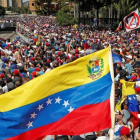 Partidarios de la oposición, en una protesta contra el Gobierno de Nicolás Maduro.