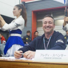 Freddie Spencer, en un acto en Motegi (Japón), en el 2013.