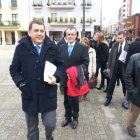 Riesco, a su llegada al Ayuntamiento de Ponferrada