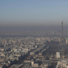 La contaminación de París, vista desde Montparnasse.