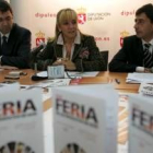 Juan Martínez Majo, Isabel Carrasco y Jaime González, ayer en la presentación de la feria