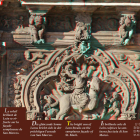 Una de las imágenes que componen el libro ‘Ultreia 3D’, centrada en el relieve de Santiago que preside San Marcos.