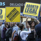 Manifestación de mujeres ante el Ministerio de Justicia el pasado mes de junio.