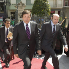 El nuevo presidente del Principado, Javier Fernández, junto a Alfredo Pérez Rubalcaba.