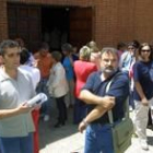 El secretario regional de CC.OO., Vicente de Andrés, y el secretario provincial de UGT, Javier Donis