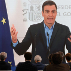 Pedro Sánchez clausura telemáticamente el Foro La Toja-Vínculo Atlántico. LAVANDEIRA JR