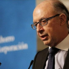 Cristóbal Montoro, en el acto organizado por Ahorro Corporación, este miércoles.