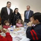 Juan José Mateos, ayer en en el Colegio Público San Agustín de Fuentes