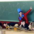 Los integregantes del grupo leonés Corleón, que pondrán en escena en el Auditorio ‘La trompa mágica’