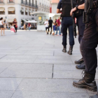 Policías en las calles de Madrid.
