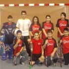 Formación del IES Lancia que milita en la categoría infantil-cadete