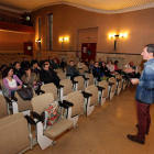 Asamblea de trabajadores, ayer en el sindicato UGT