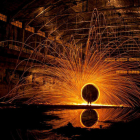 Una de las fotografías de lightpainting realizada por la asociación Children of Darklight