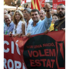Laporta, en la manifestación independendista de la Diada.